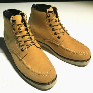 CALDEN - 3 Inches Taller with elevated insole Light Camel Brown Boots US 9 - New